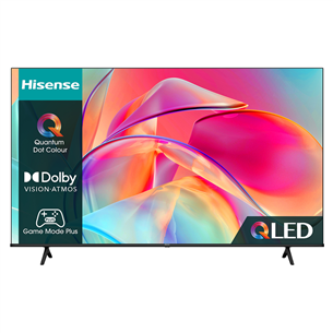 Hisense E7KQ, 65", Ultra HD, QLED, черный - Телевизор