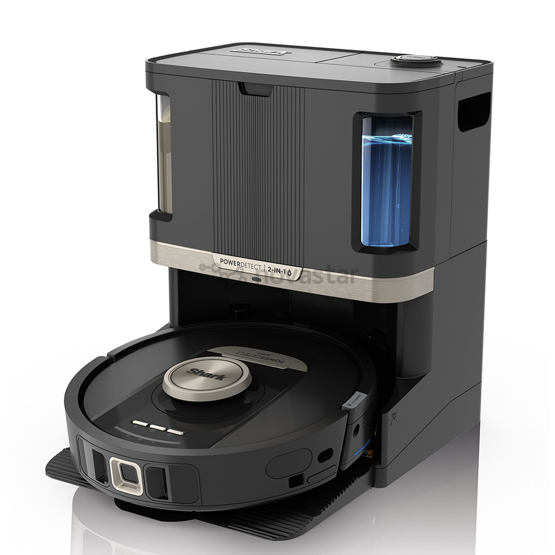 Dulkių siurblys robotas Shark PowerDetect NeverTouch Pro, Wet & Dry, juodas