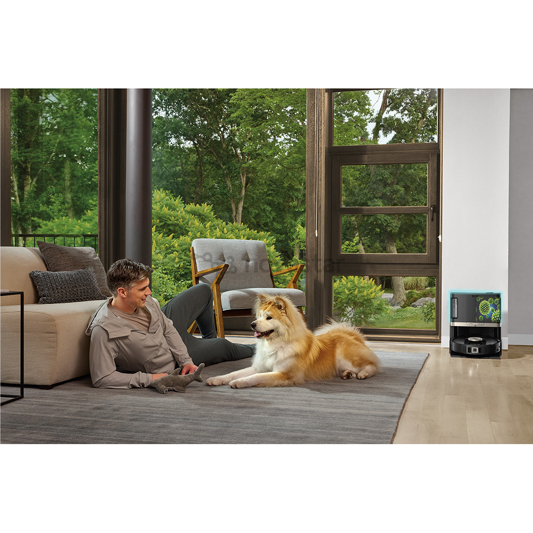 Dulkių siurblys robotas Shark PowerDetect NeverTouch Pro, Wet & Dry, juodas