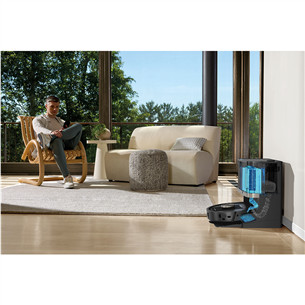 Dulkių siurblys robotas Shark PowerDetect NeverTouch Pro, Wet & Dry, juodas