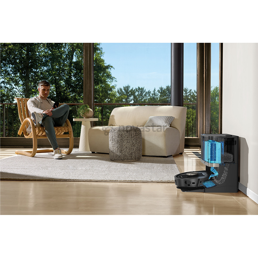 Dulkių siurblys robotas Shark PowerDetect NeverTouch Pro, Wet & Dry, juodas