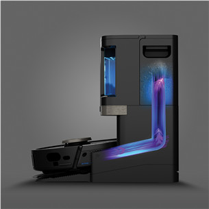 Dulkių siurblys robotas Shark PowerDetect NeverTouch Pro, Wet & Dry, juodas