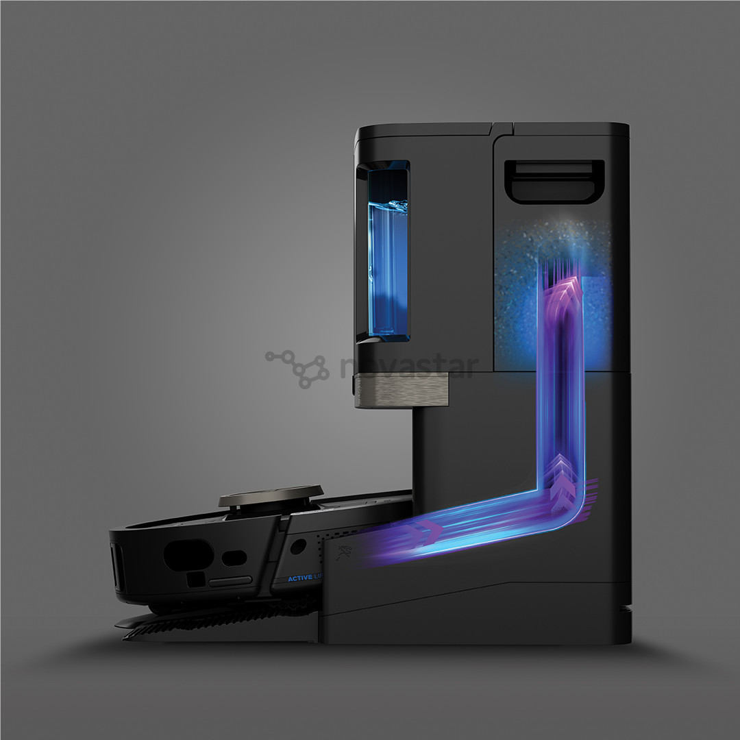 Dulkių siurblys robotas Shark PowerDetect NeverTouch Pro, Wet & Dry, juodas