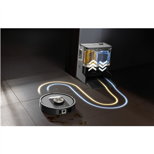 Dulkių siurblys robotas Shark PowerDetect NeverTouch Pro, Wet & Dry, juodas