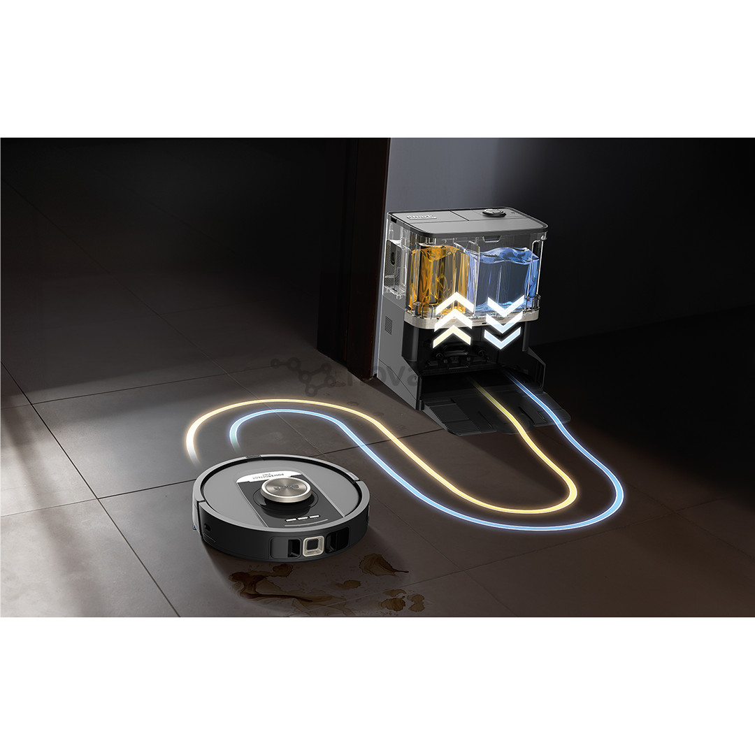 Dulkių siurblys robotas Shark PowerDetect NeverTouch Pro, Wet & Dry, juodas