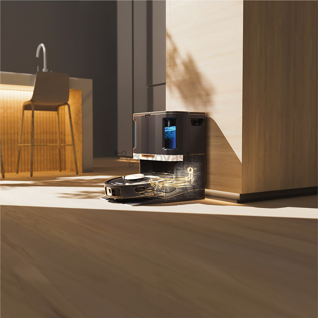 Dulkių siurblys robotas Shark PowerDetect NeverTouch Pro, Wet & Dry, juodas