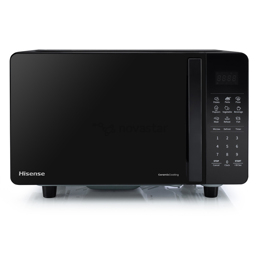 Mikrobangų krosnelė Hisense, 20 L, 700 W, juoda