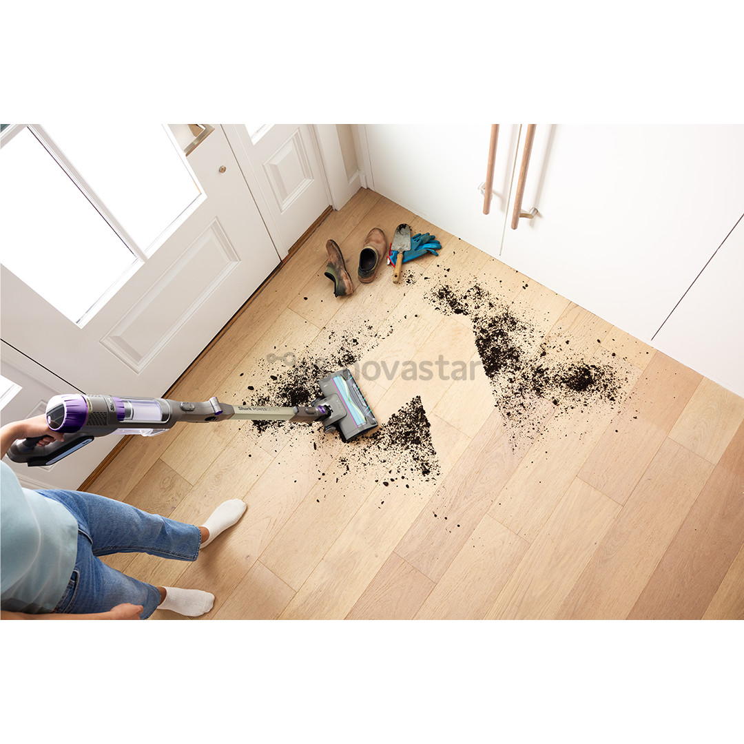 Belaidis dulkių siurblys  Shark PowerDetect Clean & Empty, smėlio spalvos/pilkas