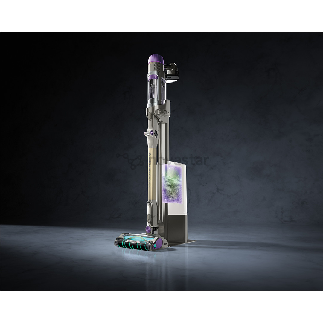 Belaidis dulkių siurblys  Shark PowerDetect Clean & Empty, smėlio spalvos/pilkas