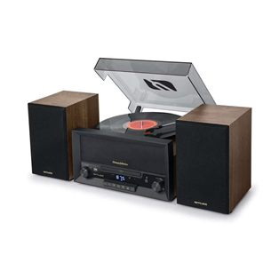 Muzikinis centras Muse MT-120 MB, CD, USB, Bluetooth, patefonas, juodas/rudas