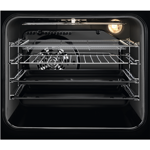 Viryklė Electrolux 600 SteamBake, 58 L, juoda