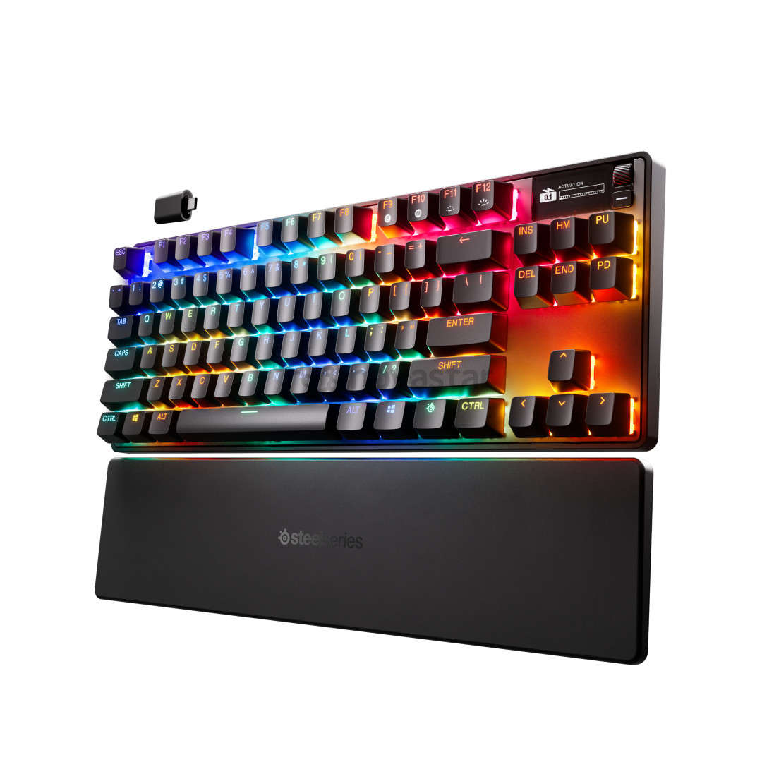 Belaidė klaviatūra Steelseries Apex Pro TKL Wireless Gen 3, US, juoda