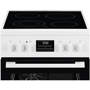Electrolux 600 Series, 58 L, plotis 50 cm, balta - Viryklė
