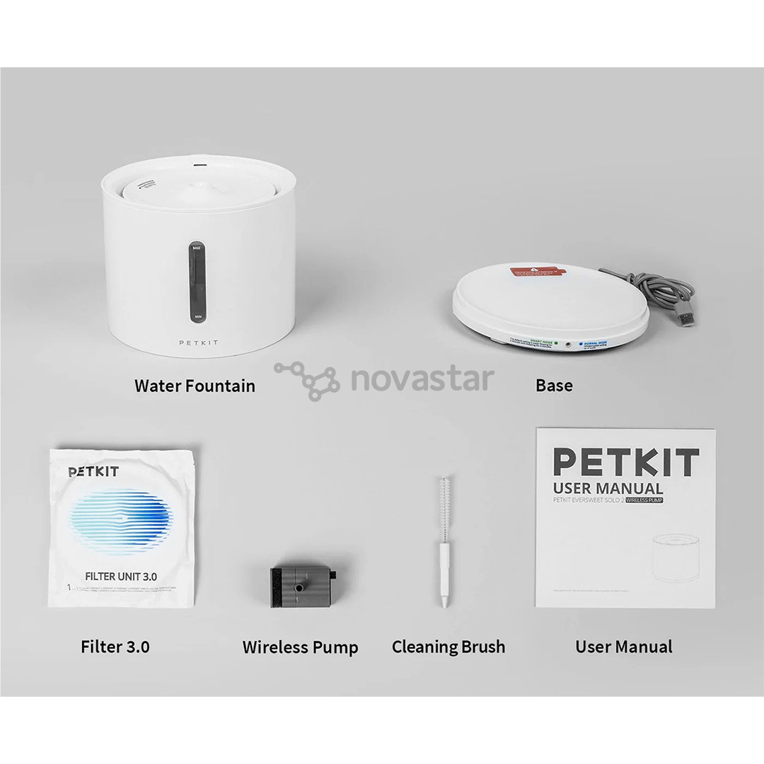 Gyvūnų vandens fontanas Petkit EverSweet Solo 2, 2 L, baltas