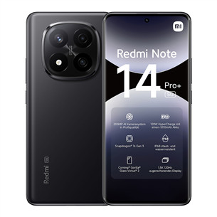 Išmanusis telefonas Xiaomi Redmi Note 14 Pro+ 5G, juodas