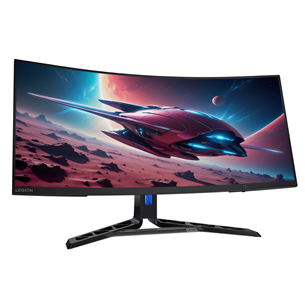 Monitorius Lenovo Legion R34w-30, 34'', WQHD, VA, 180 Hz, lenktas, juodas