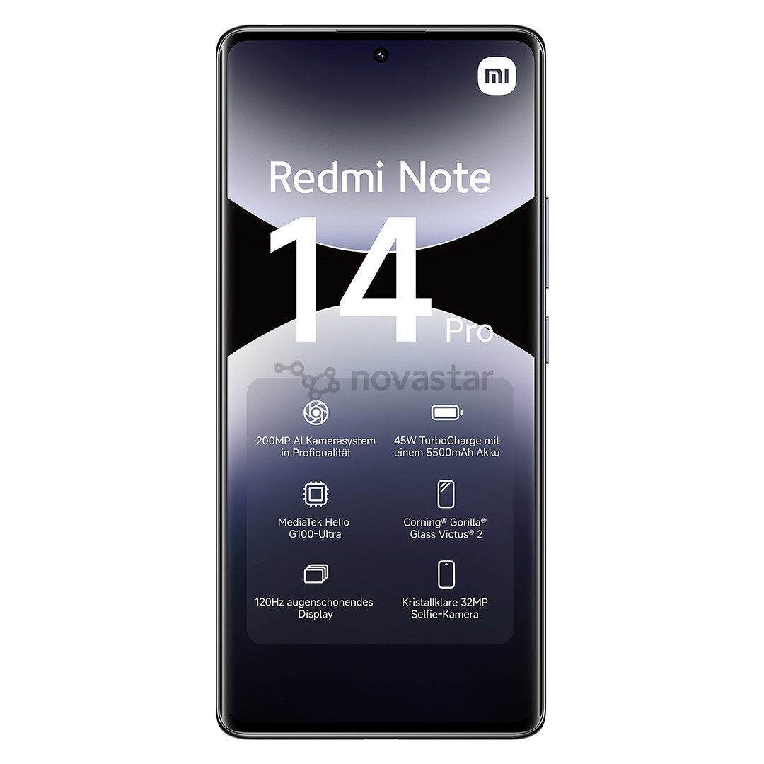 Išmanusis telefonas Xiaomi Redmi Note 14 Pro, 8 GB, 256 GB, juodas