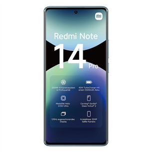 Išmanusis telefonas Xiaomi Redmi Note 14 Pro, 8 GB, 256 GB, mėlynas