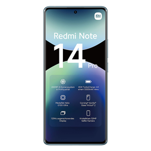 Xiaomi Redmi Note 14 Pro, 8 ГБ, 256 ГБ, синий - Смартфон