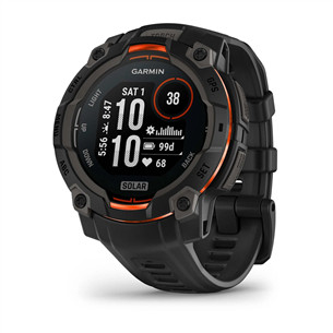 Sportinis laikrodis Garmin Instinct 3 Solar, 45 mm, juodas