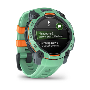 Garmin Instinct 3 AMOLED, 45 мм, зеленый - Спортивные часы