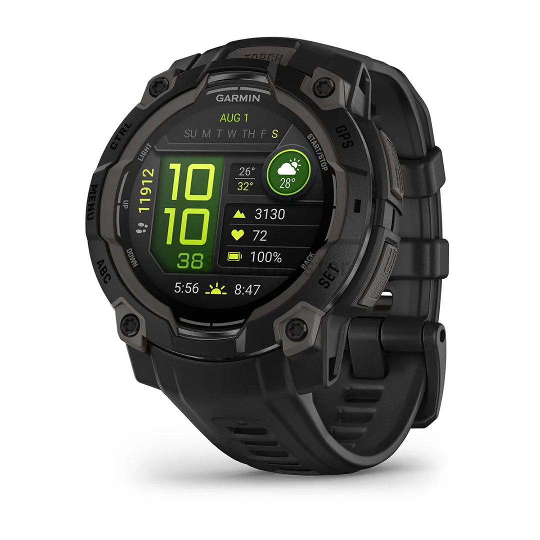 Garmin Instinct 3 AMOLED, 45 мм, черный - Спортивные часы