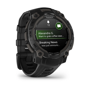 Garmin Instinct 3 AMOLED, 45 мм, черный - Спортивные часы