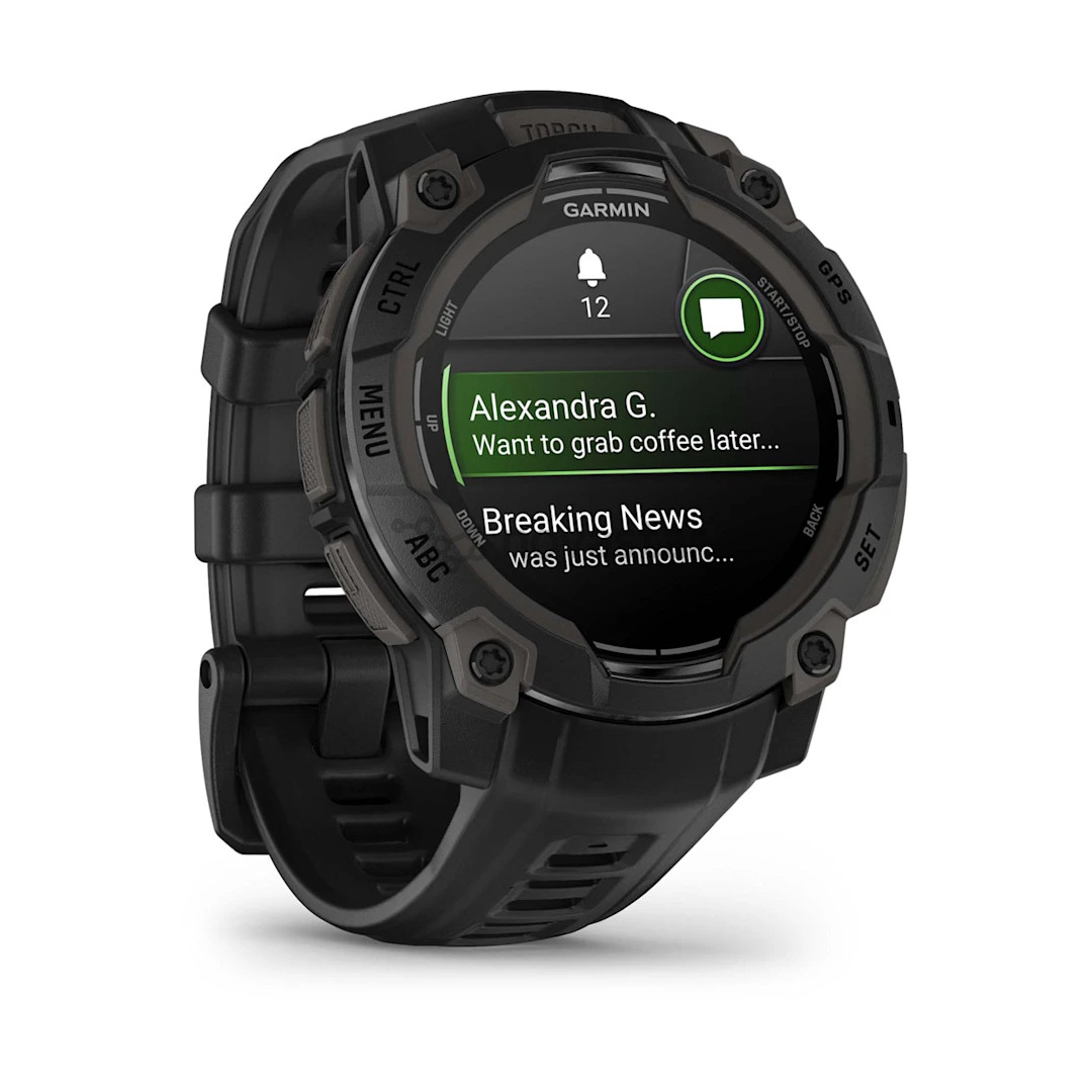 Garmin Instinct 3 AMOLED, 45 мм, черный - Спортивные часы