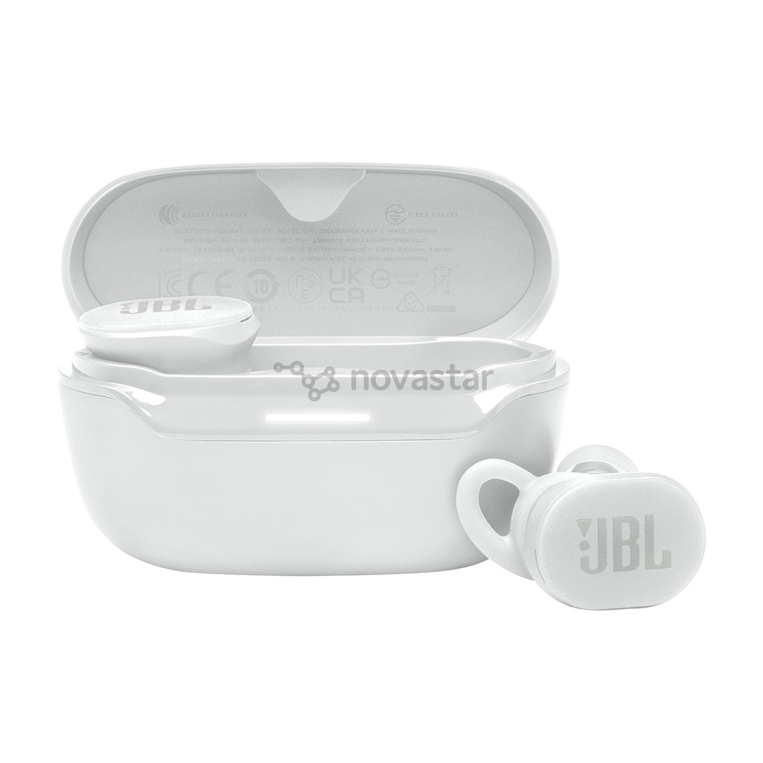 JBL Endurance Race 2, white - True wireless earphones