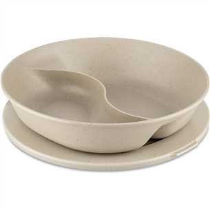 Koziol Connect Separee Organic Nature, smėlio spalvos - Maisto dėžutė su dangteliu