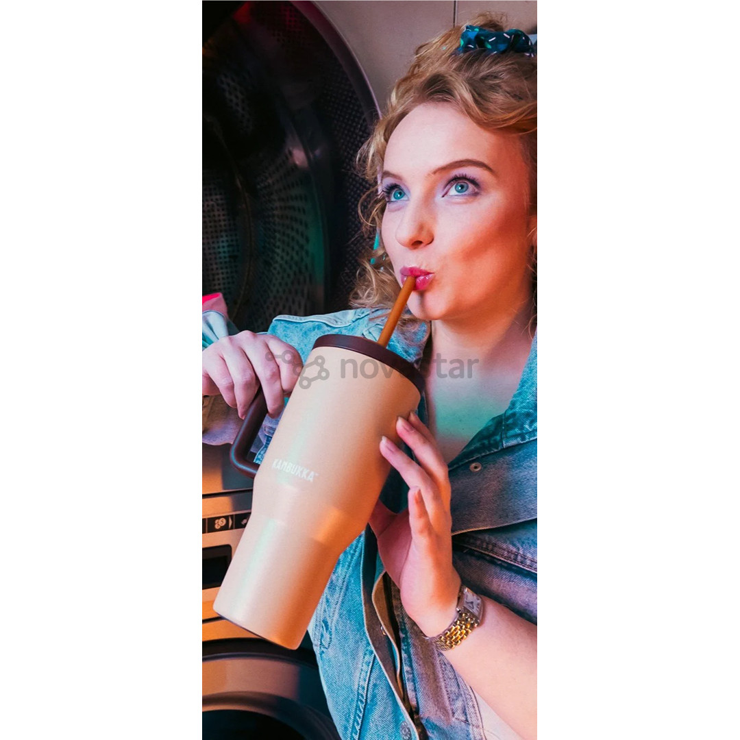 Termo gertuvė Kambukka Rio Tumbler, 950 ml, Almond Dream, ruda