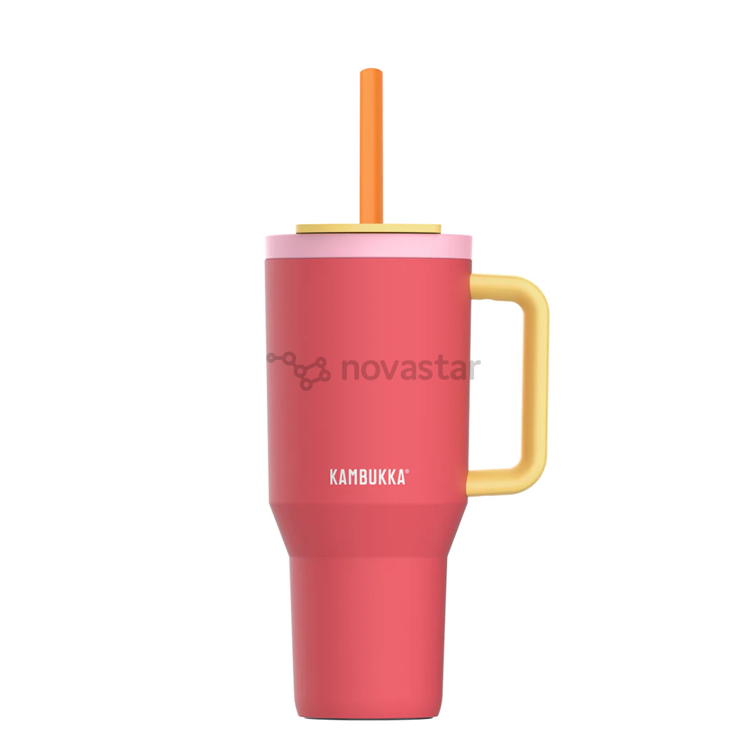 Termo gertuvė Kambukka Rio Tumbler, 950 ml, Pink Papaya, raudona/geltona