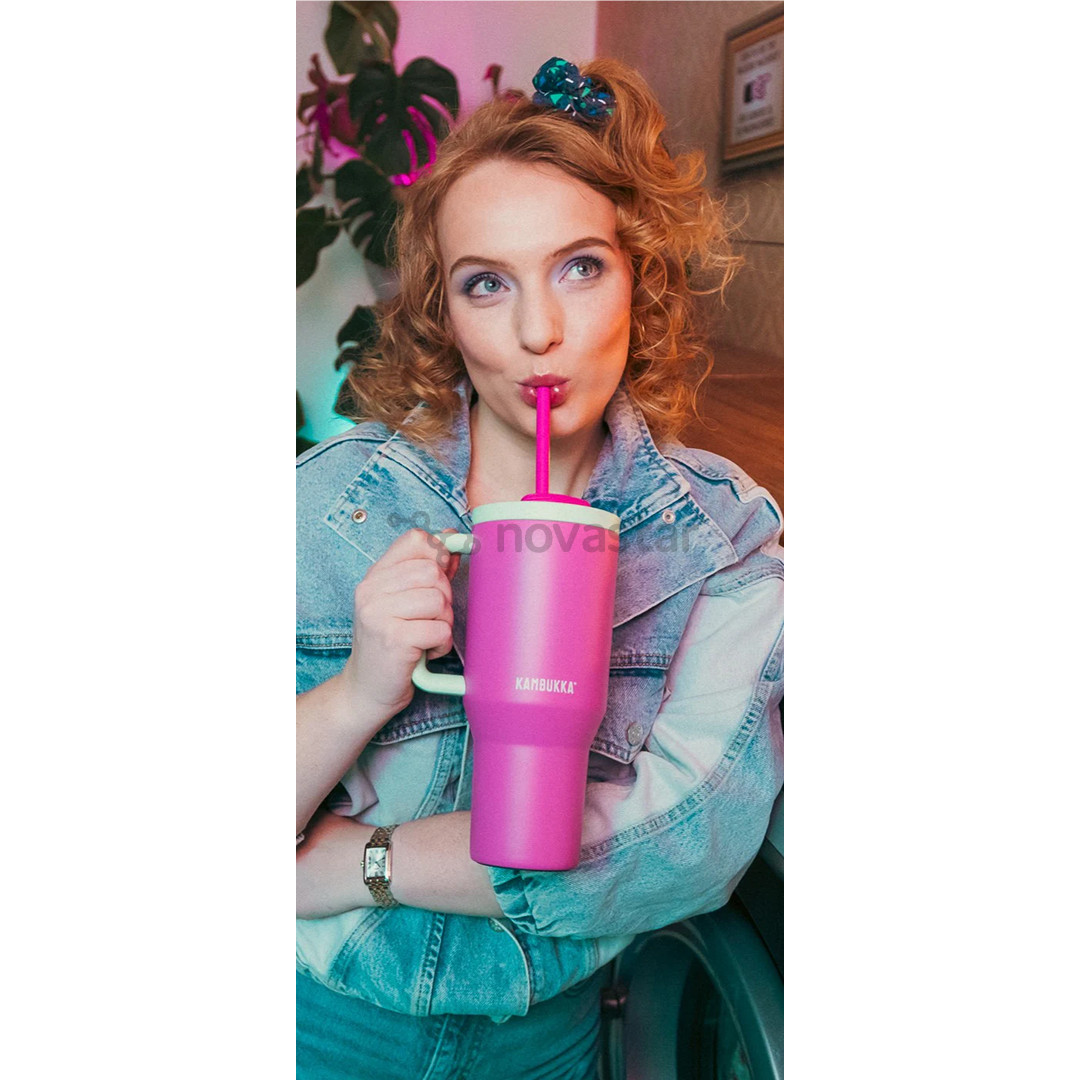 Termo gertuvė Kambukka Rio Tumbler, 950 ml, Bubblegum Mint, rožinė