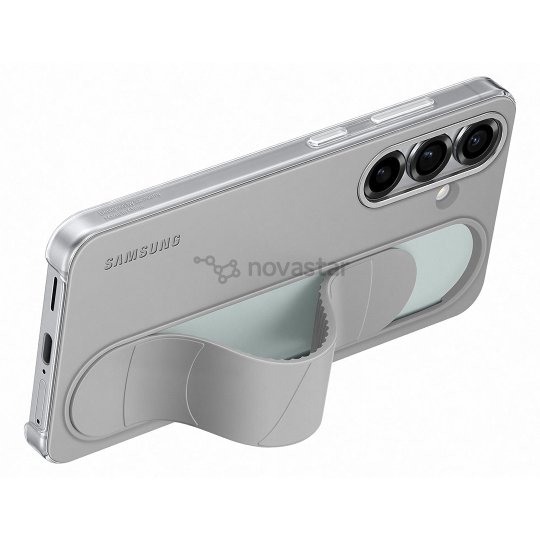 Samsung Standing Grip Case, Galaxy S25, серый - Чехол