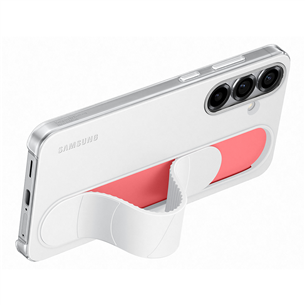 Dėklas Samsung Standing Grip Case, Galaxy S25+, baltas