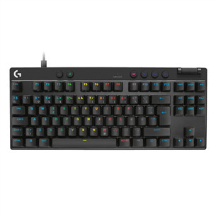 Klaviatūra Logitech Pro X TKL Rapid, SWE, juoda