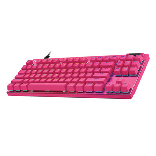 Klaviatūra Logitech Pro X TKL Rapid, US, rožinė