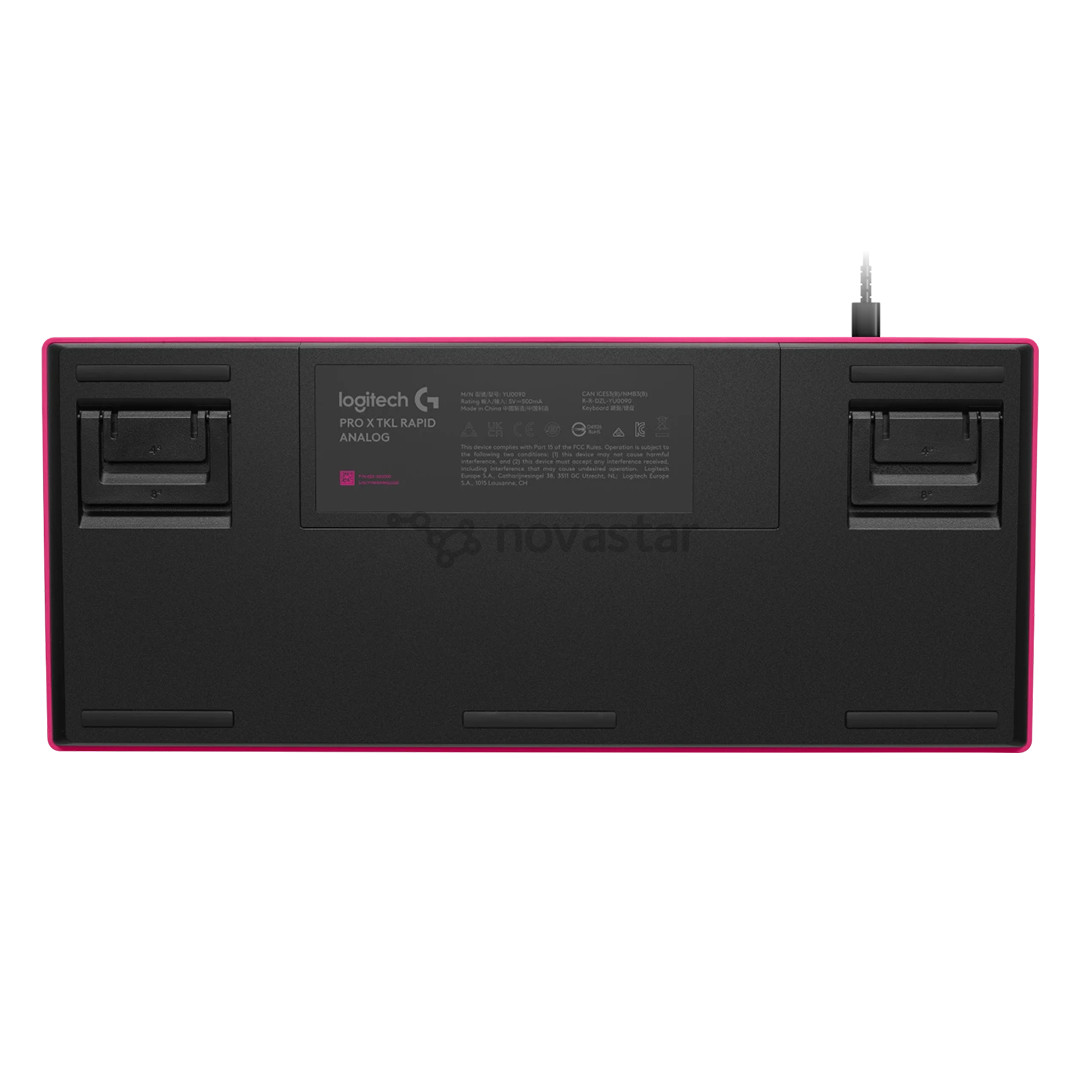 Klaviatūra Logitech Pro X TKL Rapid, US, rožinė