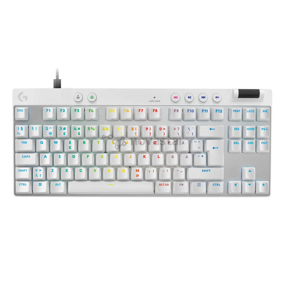 Logitech Pro X TKL Rapid, SWE, белый - Клавиатура
