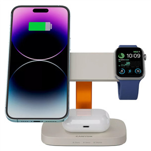 Canyon WCS-310, light grey/orange - Wireless Charging Dock