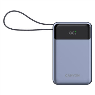 Canyon OnPower PB-600, 20000 mAh, USB-A, USB-C, juoda/sidabro spalvos - Išorinė baterija CNS-CPB600DG