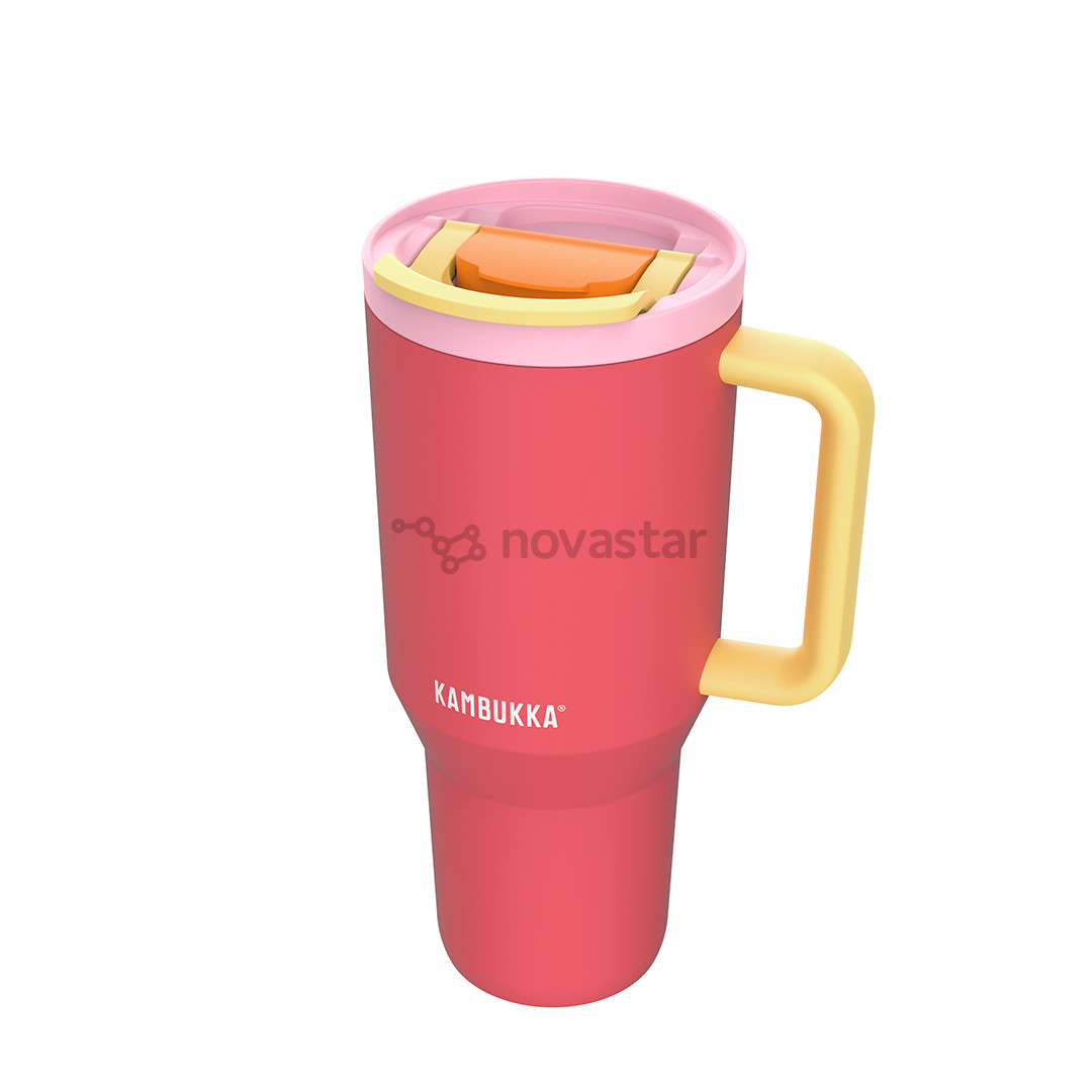 Termo gertuvė Kambukka Rio Tumbler, 950 ml, Pink Papaya, raudona/geltona