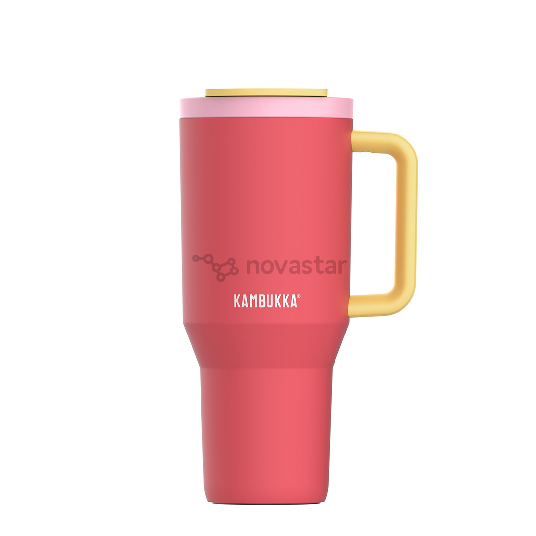 Termo gertuvė Kambukka Rio Tumbler, 950 ml, Pink Papaya, raudona/geltona