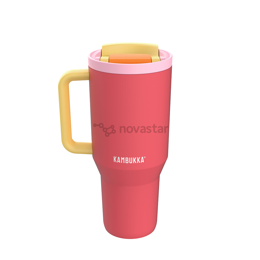 Termo gertuvė Kambukka Rio Tumbler, 950 ml, Pink Papaya, raudona/geltona