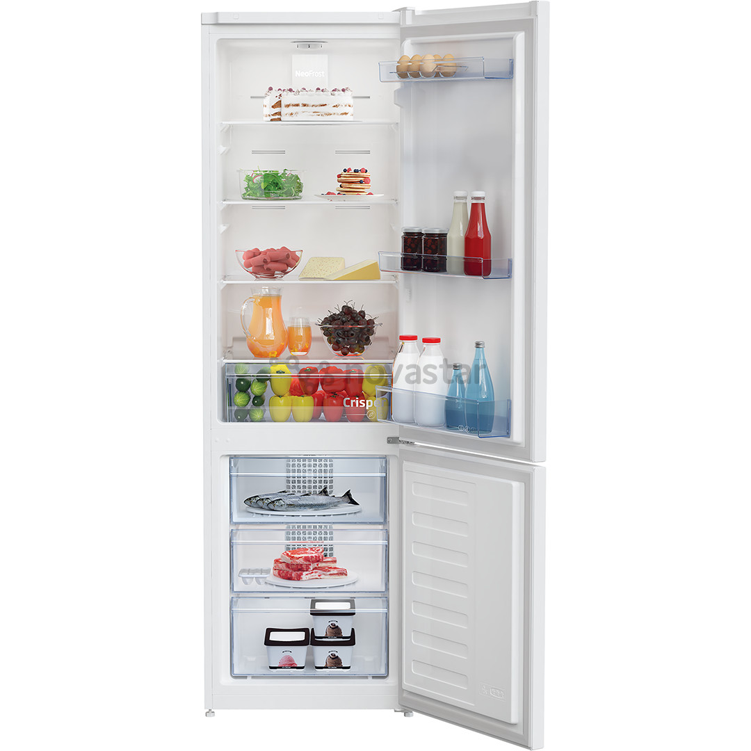 Beko, NoFrost, 266 L, aukštis 182 cm, baltas - Šaldytuvas