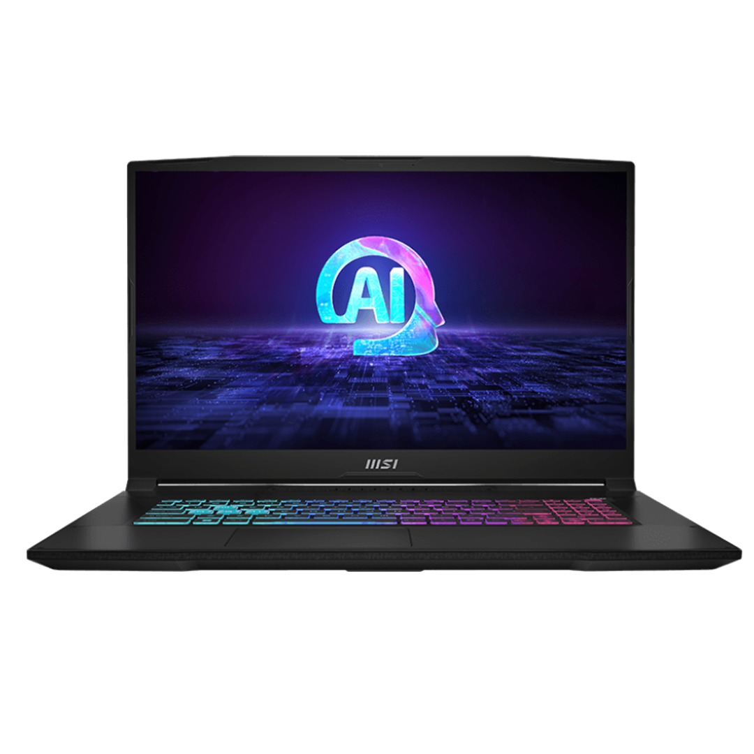 MSI Katana A17 AI B8VF, 17,3'', 144 Hz, Ryzen 7, 16 GB, 1 TB, RTX 4060, black - Notebook