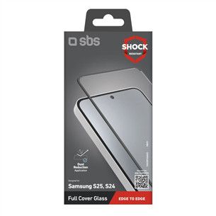 SBS Full Cover Glass, Samsung S25/S24, transparent - Screen protector