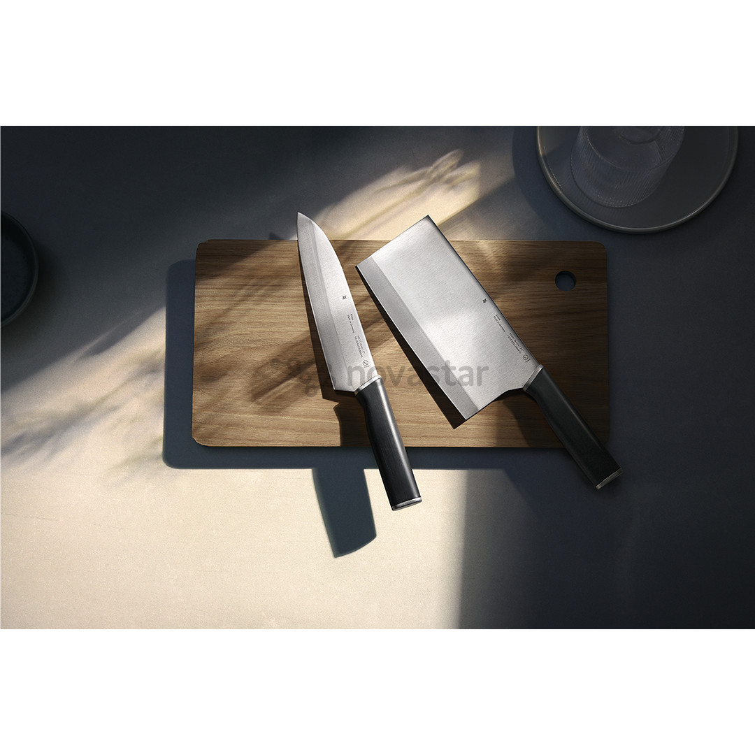 Santoku peilis WMF Kineo, 18 cm, juodas/nerūdijančio plieno