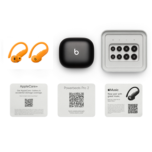 Belaidės ausinės Beats PowerBeats Pro 2, oranžinės