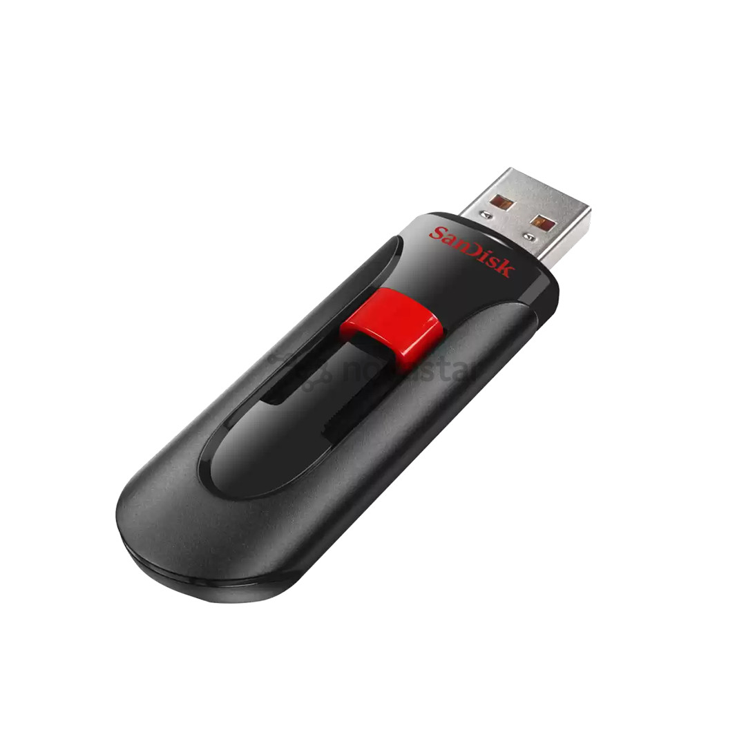 USB atmintinė SanDisk Cruzer Glide, 128 GB, juoda